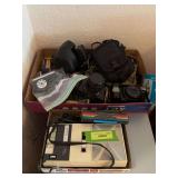 Canon T50 camera, K1020SLR camera, Minolta Freedom Zoom 90 camera, flashbulbs, etc