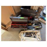 2 Craftsman steel toolboxes full of assorted nice tools