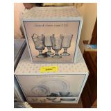 4 place settings of Blue Recollection dinnerware