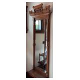 Walnut Eastlake peer mirror 24 x 102