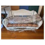 45” long plicker porch swing and two cushions, needs work The plicker is very brittle