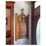 19x46 hymn board from St Marks Lutheran Church in Dubuque, 12th and Locust.