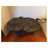 Cast iron victorian styled ash keeper