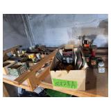 Fly tieing jig, rod holder for replacing/winding eyes, spools of thread etc and jigs for holding supplies