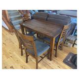 Small dining room table with four chairs 30 x 48