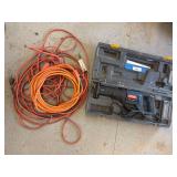 Ryobi reciprocating saw and two extension cords