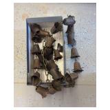 Copper flower rain gutter hanger