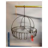 Country Store ceiling mount broom display rack