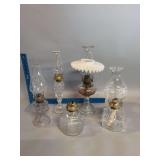 Five oil lamps
