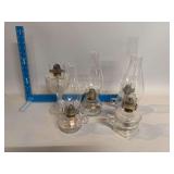 Five oil lamps