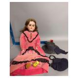 Bisque doll w sleep eyes Marked Lilly 6