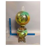 24" GWTW lamp mountian scene globes