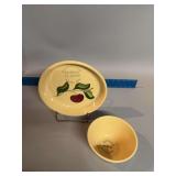 Wattware No.6 bowl and No.33 pie plate “Kottman’s D-X Service”