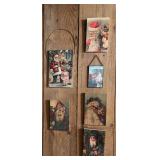 Holiday group includes aprons, pictures Santa heads