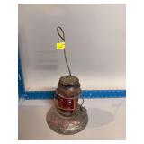 Embury Mfg. Warsaw New York USA, #40 traffic gard red globe lantern