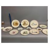 Local church plates-Monona, Watson, Postville, Luana, etc