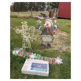 4 lighted Holiday signs/figures