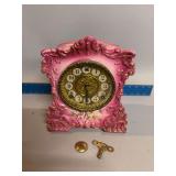 Gilbert No.429 porcelain clock w key