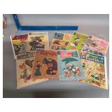 Dell and Gold Key 10 and 12 cent comic books