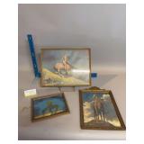 Three Native American prints-Two “End of the Trail” and one “Appeal to the Great Spirit”
