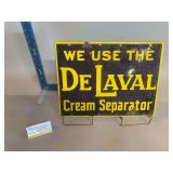 Porcelain DeLaval sign 12x16