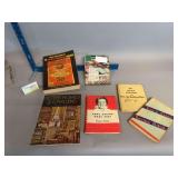 Vintage cookbooks and store books