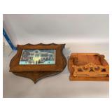 Wall mount magazine holder and catch all