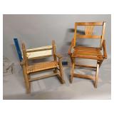 Doll chair and folding toddler chair