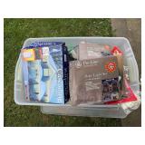 Tote of holiday lighting