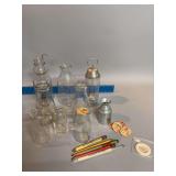 Milk bottles, cream spoon, Kraft Malted mixing jar