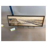 Mississippi River yard long, believe to be watercolor