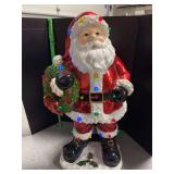 36” tall Santa blow mold w light up “bulbs”