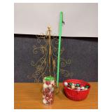 Ornament tree and many small round balls