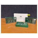 Dept 56 Heritage Village Collection (3) sets of 4 lamp posts and “Victorian Wrought Iron Fence & Gate”