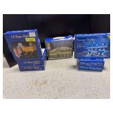 7 boxes house lights-12’ rope (3), 10’ swag style (3) and curtain 26’ (1)