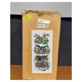 One piece Christmas Village w lights