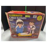 Childs Nativity 3pc blow mold set Joseph is 18” tall