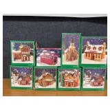 8pc Christmas Village