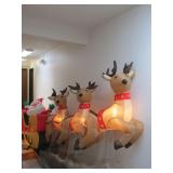 Santa and Reindeer Inflatable