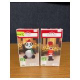 3.5’ inflatable Panda and 4’ inflatable Toy Soldier