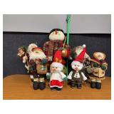 Santas and snowmen