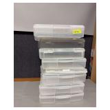 8 plastic carry alls for scrapbooking