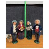 Four Byers Choice dolls-young couple and old couple