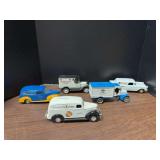 Five Quaker Oats coin banks