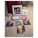 2 lab prints and Broadmoor postcard portfolio