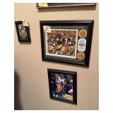 Kurt Warner autographed picture, Aaron Rogers and Brett Farve prints