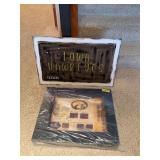 Hawkeye Team scoreboard clock and cloth bulletin board