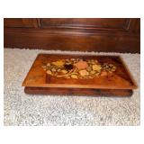 Reed & Barton Marquetry music box 6.5 x 12.5