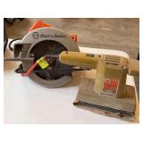 Black and Decker pad sander and circular saw