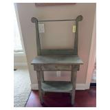 Painted washstand 11D x 24L x 48H